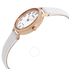 Citizen Chandler White Dial White Leather Ladies Watch EM0573-02A