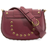 Marc Jacobs Studded Navigator Shoulder Bag- Cabernet Red M0012153-619