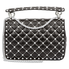 Valentino Rockstud Spike Medium Shoulder Bag- Black B0122RVH 0NO