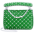 Valentino Rockstud Spike Medium Shoulder Bag- Green B0122RVH-0K2