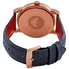Emporio Armani Luigi Quartz Blue Dial Dark Blue leather Men's Watch AR11135