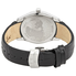 Edox Grand Black Dial Ladies Leather Watch 56002 3C NIN