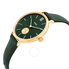 Fossil Kayla Quartz Green Dial Dark Green Leather Ladies Watch ES4662
