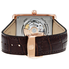 Frederique Constant Carree White Dial Brown Leather Strap Ladies Watch 335MS4MC4