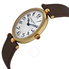 Frederique Constant Art Deco Silver Dial Brown Stain Ladies Watch FC-200A2V5