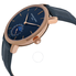 Frederique Constant Slimline Moonphase Automatic Navy Blue Dial Blue Leather Men's Watch FC-705N4S4NN