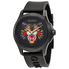 Gucci G-Timeless Black with Cat Motif Dial Men's Rubber Watch YA1264021