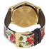 Gucci G-Timeless Beige with Flowers Dial Ladies Leather Watch YA1264084