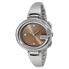 Gucci Guccissima Brown Dial Stainless Steel Ladies Watch YA134302