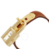 Hermes Kelly White Dial Tan Leather Ladies Watch 023725WW00 023725WW00