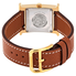Hermes H Hour White Dial Ladies Grained Leather Watch 036732WW00