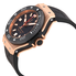 Hublot Big Bang Black Dial 18kt Rose Gold Ceramic Case Rubber Men's Watch 312.PM.1128.RX