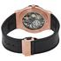 Hublot Classic Fusion 18kt Rose Gold Hand Wind Skeleton Dial Black Leather Men's Watch 515.OX.0180.LR