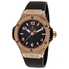 Hublot Big Bang Gold Pave Diamond Black Dial 18 kt Rose Gold Ladies Watch 361.PX.1280.RX.1704