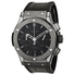 Hublot Classic Fusion Matte Black Automatic Chronograph Black Alligator Men's Watch 521.CM.1110.LR