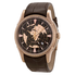 Hamilton Aquariva GMT Brown Dial Brown Leather Men's Watch H34645591