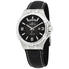 Invicta Objet D Art Quartz Black Dial Black Leather Men's Watch 30183