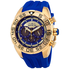 Invicta Speedway Chronograph Blue Dial Blue Silicone Men's Watch 26302