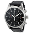 IWC Pilot Chronograph Automatic Black Dial Black Leather Men's Watch IW377701