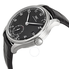 IWC Portuguese Hand Wound Eight Days Black Leather Men's Watch IW510202