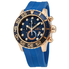 Invicta Pro Diver Chronograph Blue Dial Blue Polyurethane Men's Watch 19247