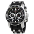 Invicta Men Pro Diver Ocean Master Chronograph BlackmDial Black Rubber Watch 6977