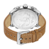 JBW G4 Multi-Time Zone Stainless Steel Case Brown Leather Men's Watch J6248LM