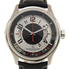 Jaeger LeCoultre AMVOX2 Black and Silver Dial Stainless Steel Black Leather Automatic Men's Watch Q192T440