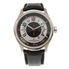 Jaeger LeCoultre AMVOX2 Black and Silver Dial Stainless Steel Black Leather Automatic Men's Watch Q192T440