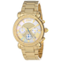 JBW Victory White Mother of Pearl Pave Dial Chronograph Diamond Ladies Watch JB-6210-A