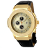 JBW Saxon Gold Dial Diamond Gold-tone Black Leather Watch Men's Watch JB-6101L-D