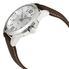 Longines Conquest Silver Dial Brown Leather Men's Watch L37604765