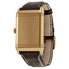 Jaeger LeCoultre Grande Reverso Silver Dial 18kt Rose Gold Black Alligator Leather Men's Watch Q3732523