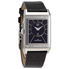 Jaeger LeCoultre Reverso Classic Medium Duetto Silver Dial Men's Leather Hand Wound Watch Q2588420