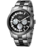 JBW Delano Black Chronograph Diamond Dial Two-Tone Steel Bracelet Men's Watch JB-6218-A
