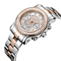 JBW Laurel Silver Multi-Function Diamond Dial Two-tone Steel Bracelet Ladies Watch J6330D