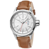JBW Rook Silver Dial Brown Leather Strap Men's Watch J6287B