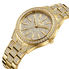 JBW Cristal 34 Quartz Diamond Gold Dial Ladies Watch J6383A