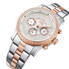 JBW Vixen Mother of Pearl Crystal Dial Two-tone Rose Gold-tone Bracelet Diamond Bezel Ladies Watch J6327B