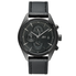 JBW Woodall Black IP Steel Case Black Calfskin Leather Strap Diamond Multi-Function Men's Watch J6300E