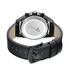JBW Woodall Black IP Steel Case Black Calfskin Leather Strap Diamond Multi-Function Men's Watch J6300E