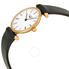 Longines La Grande Classique White Dial Black Leather Ladies Watch L42091912