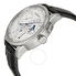 Jaeger LeCoultre Duometre A Chronographe Silver Dial Stainless Steel Alligator Men's Watch Q6016490 Q601.64.90