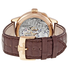 Jaeger LeCoultre Duometre Silver Dial 18kt Rose Gold Brown Leather Men's Watch Q6012521