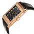 Jaeger LeCoultre Grande Reverso Black Dial 18kt Rose Gold Black Alligator Leather Q3732470