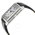 Jaeger LeCoultre Grande Reverso Duo White Satin Dial Black Leather Men's Watch Q3748421