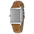 Jaeger LeCoultre Reverso Classic Silver Dial Brown Ostrich Leather Unisex Watch Q2508411
