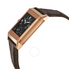 Jaeger LeCoultre Reverso Duo Silver Dial 18kt Rose Gold Brown Leather Q2712410