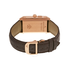 Jaeger LeCoultre Reverso Duo Silver Dial 18kt Rose Gold Brown Leather Q2712410