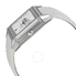 Jaeger LeCoultre Reverso Lady Squadra Silver Dial Stainless Steel White Leather Ladies Watch Q7058420